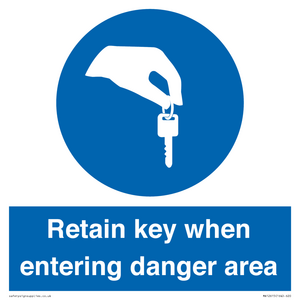 MA12615: Retain key when entering danger area