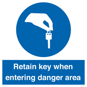 MA12615: Retain key when entering danger area