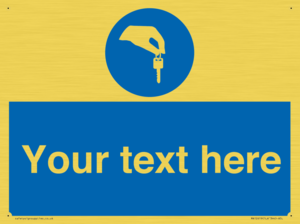 MA12619: Custom Mandatory Keys Sign