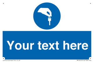 MA12619: Custom Mandatory Keys Sign