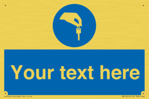 MA12619: Custom Mandatory Keys Sign