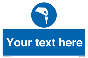 MA12619: Custom Mandatory Keys Sign