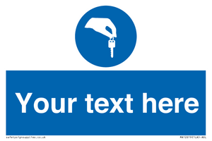MA12619: Custom Mandatory Keys Sign
