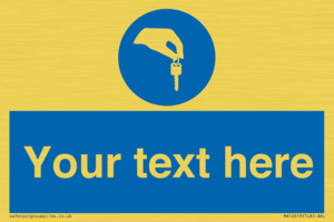 MA12619: Custom Mandatory Keys Sign