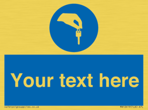MA12619: Custom Mandatory Keys Sign