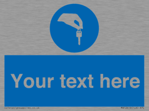 MA12619: Custom Mandatory Keys Sign