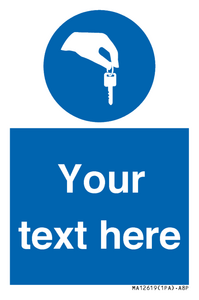 MA12619: Custom Mandatory Keys Sign