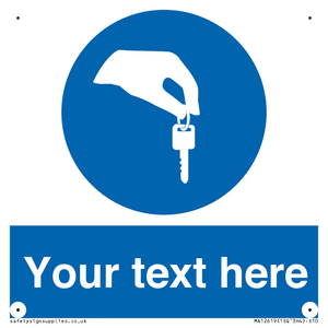 MA12619: Custom Mandatory Keys Sign