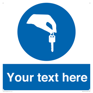 MA12619: Custom Mandatory Keys Sign