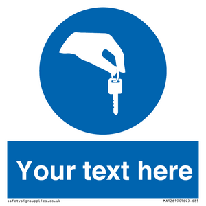 MA12619: Custom Mandatory Keys Sign