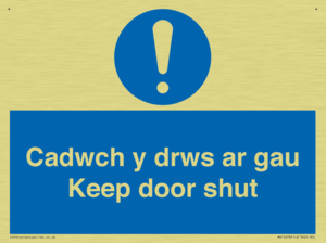 MA15278: Cadwch y drws ar gau Keep door shut