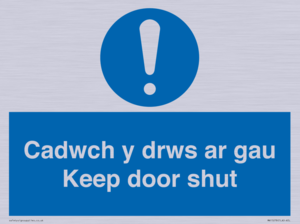 MA15278: Cadwch y drws ar gau Keep door shut