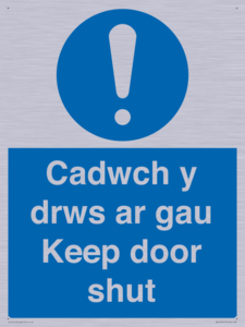 MA15278: Cadwch y drws ar gau Keep door shut