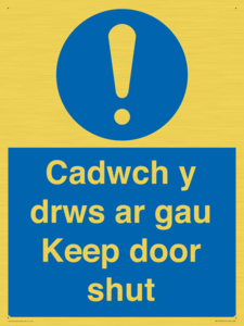 MA15278: Cadwch y drws ar gau Keep door shut