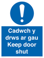 MA15278: Cadwch y drws ar gau Keep door shut