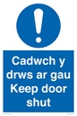 MA15278: Cadwch y drws ar gau Keep door shut