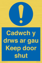 MA15278: Cadwch y drws ar gau Keep door shut