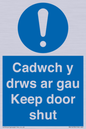 MA15278: Cadwch y drws ar gau Keep door shut