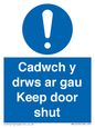 MA15278: Cadwch y drws ar gau Keep door shut