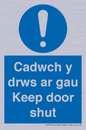 MA15278: Cadwch y drws ar gau Keep door shut