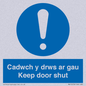 MA15278: Cadwch y drws ar gau Keep door shut