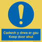 MA15278: Cadwch y drws ar gau Keep door shut