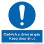 MA15278: Cadwch y drws ar gau Keep door shut