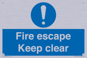 MA15499: Fire escape Keep clear