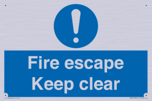 MA15499: Fire escape Keep clear