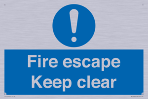 MA15499: Fire escape Keep clear