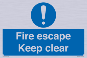 MA15499: Fire escape Keep clear