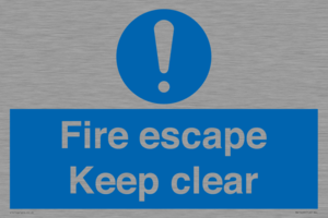 MA15499: Fire escape Keep clear