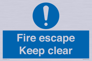 MA15499: Fire escape Keep clear