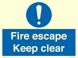 MA15499: Fire escape Keep clear