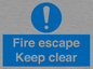 MA15499: Fire escape Keep clear
