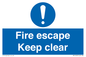 MA15499: Fire escape Keep clear