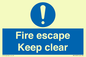 MA15499: Fire escape Keep clear
