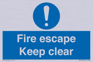 MA15499: Fire escape Keep clear