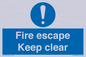 MA15499: Fire escape Keep clear