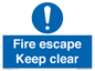 MA15499: Fire escape Keep clear