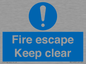 MA15499: Fire escape Keep clear