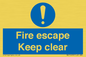MA15499: Fire escape Keep clear