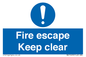 MA15499: Fire escape Keep clear