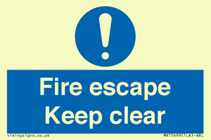 MA15499: Fire escape Keep clear