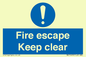 MA15499: Fire escape Keep clear
