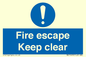 MA15499: Fire escape Keep clear