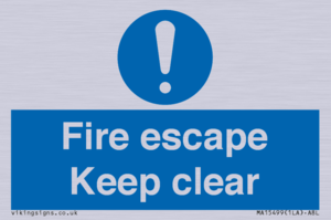 MA15499: Fire escape Keep clear