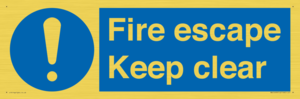 MA15499: Fire escape Keep clear