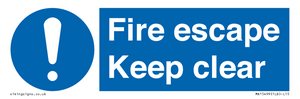 MA15499: Fire escape Keep clear