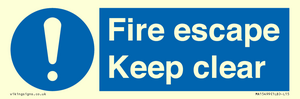 MA15499: Fire escape Keep clear
